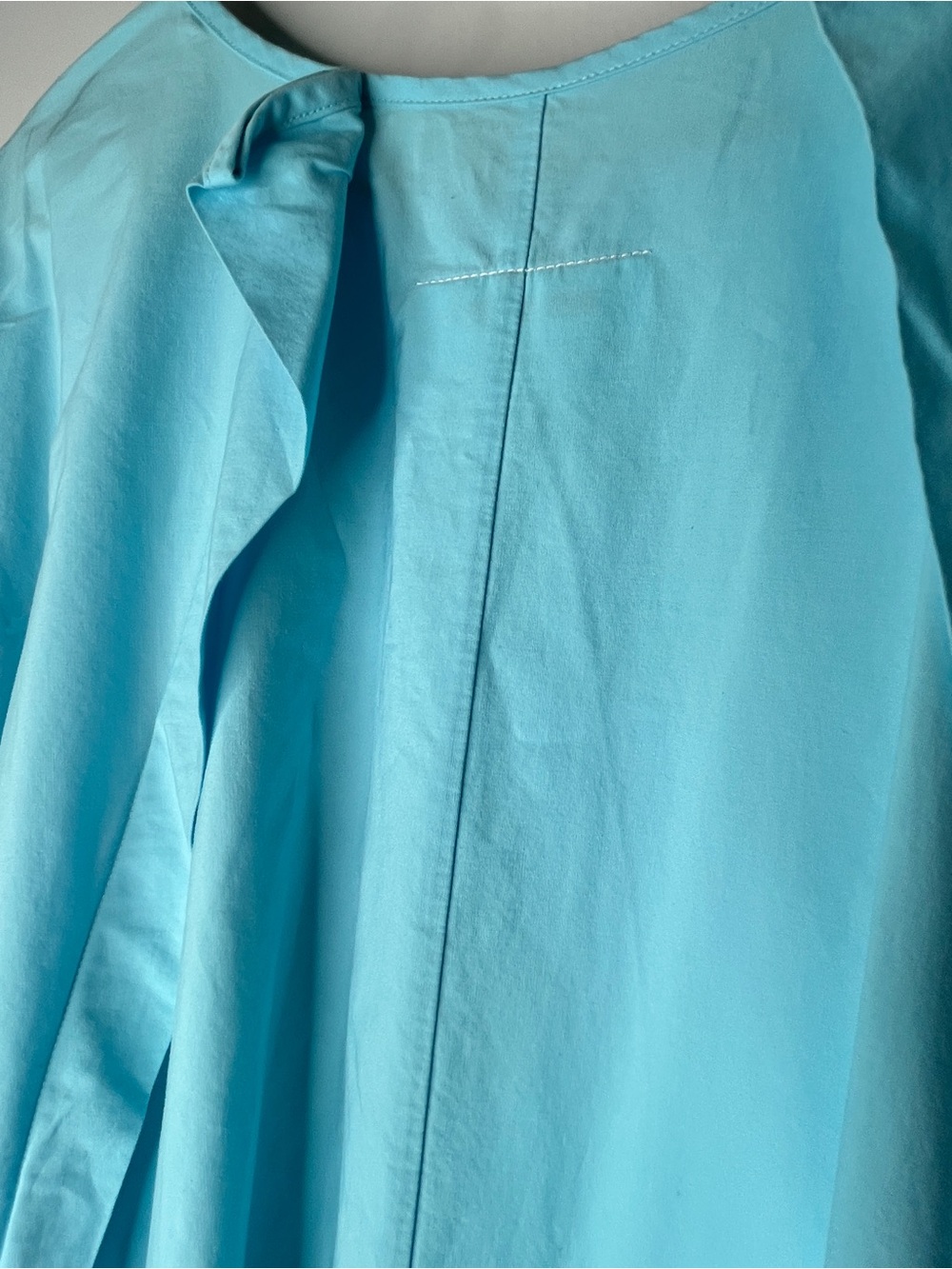 MM6 Maison Margiela Turquoise Blue Oversized Maxi Dress Size 6 - Picture 5 of 7